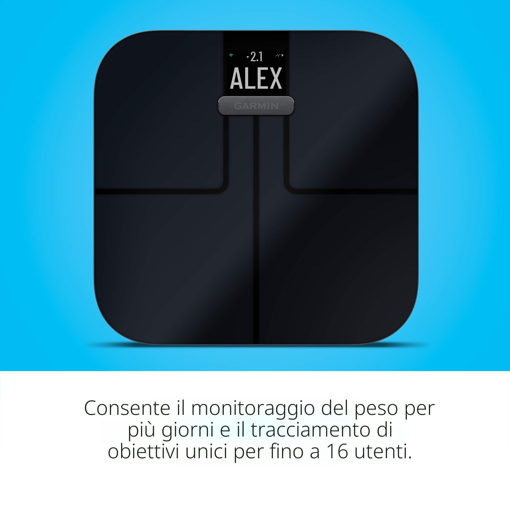 Garmin Index S2, Smart Scale with Wireless Connectivity, Measure